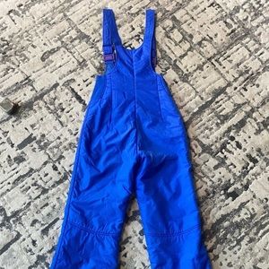 Vtg Ossi Skiwear Ski Bib Womens Small Blue
